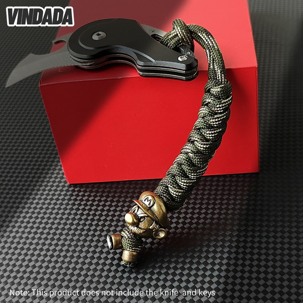 Edc Copper Pendant Outdoor Bag Decoration Car Keychain Pendant Umbrella ...