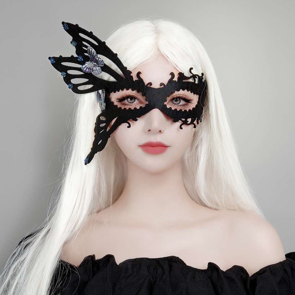 Simple Sexy Masquerade Butterfly Masks Pretty Elegant Lady Lace Mask ...