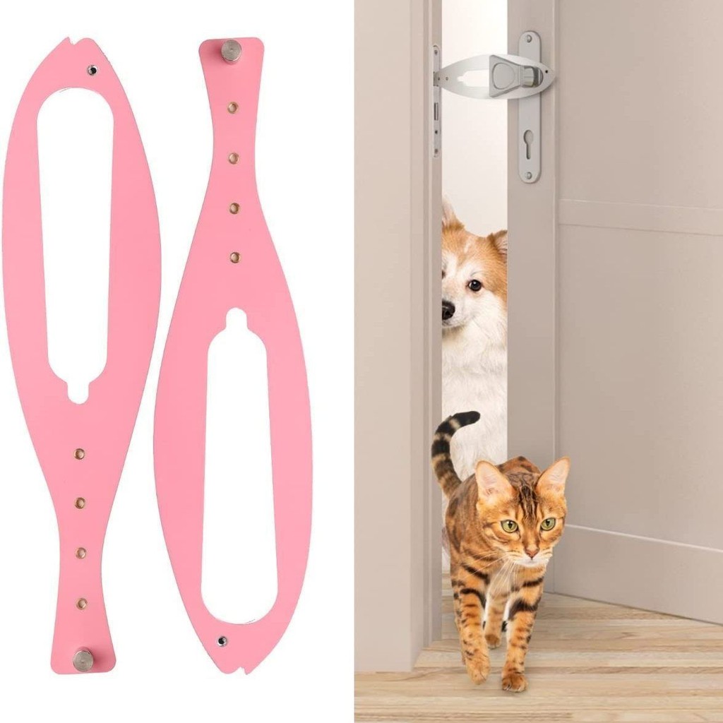 New Cat Entry and Exit Door Pet Access Door Two-Way Bracket Latch Free ...
