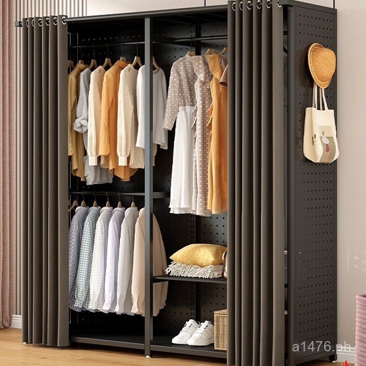 Metal Wardrobe Wire-Wrap Board Simple Steel Frame Combination Cloth ...