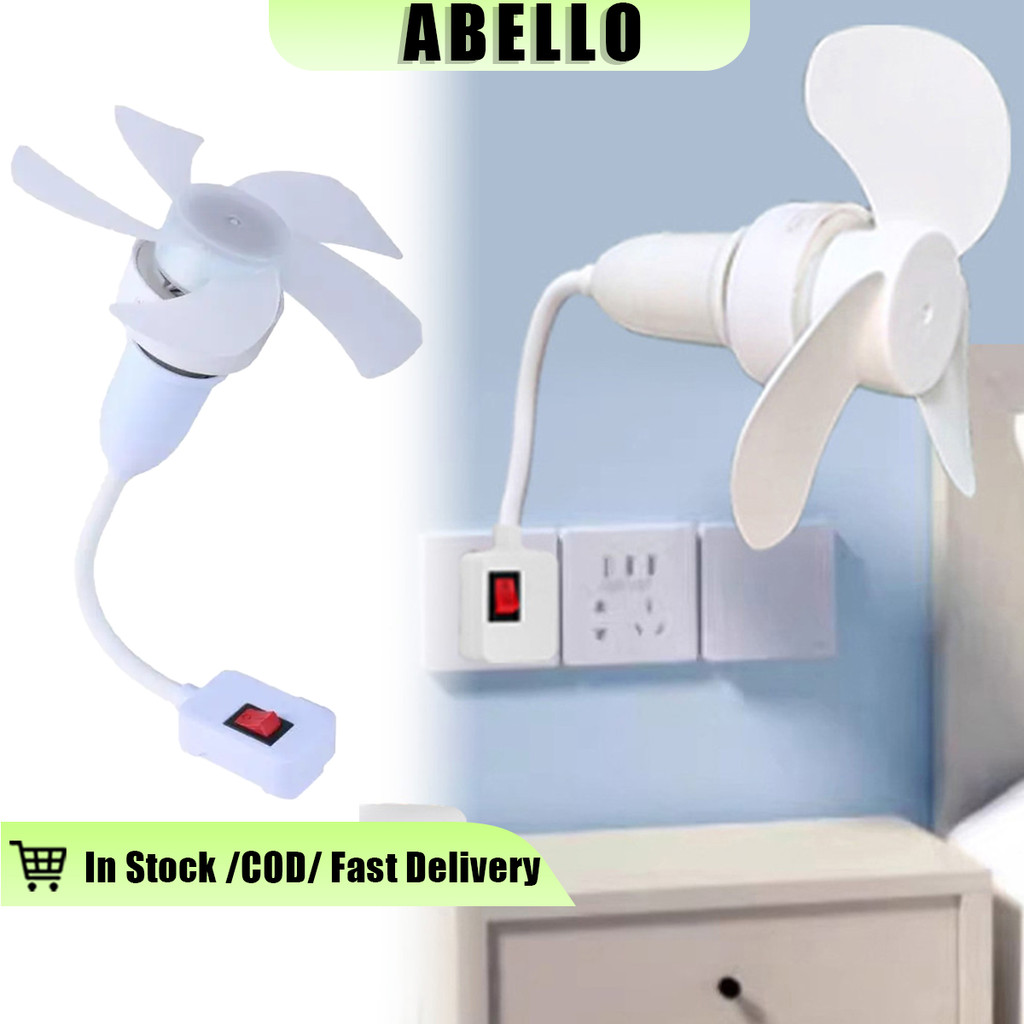 Ceiling Fan Light E27 Base Light Bulb Fan with Socket Hose 360 ...