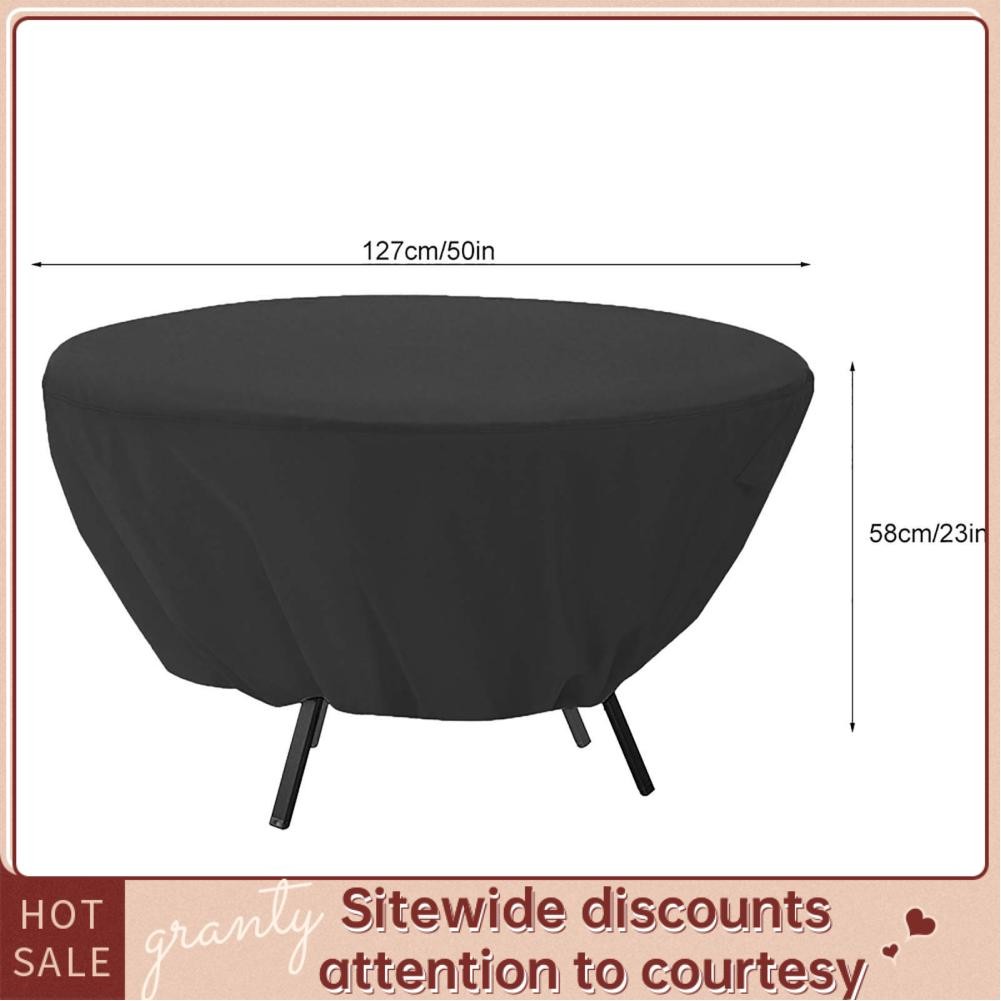Granty Round Table Dust Cover Outdoor Waterproof Garden Patio Furniture ...