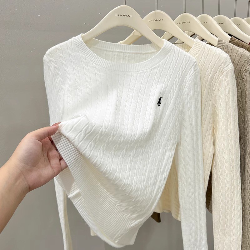 Autumn New 9 Colors Long Sleeve+ Short Sleeve Horse Logo Sweater for ...