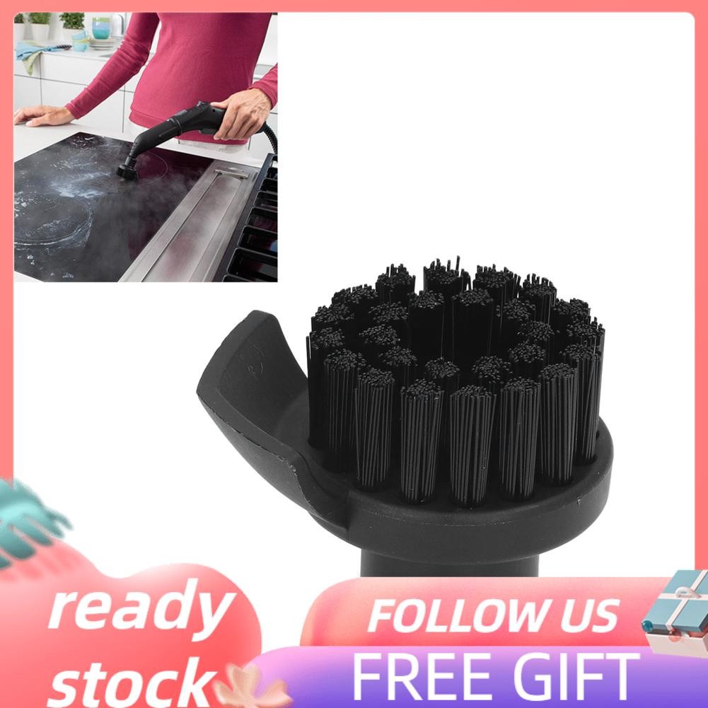 Hanhan1 Steam Cleaner Round Brush Hard Bristles Cleaning For Karcher
