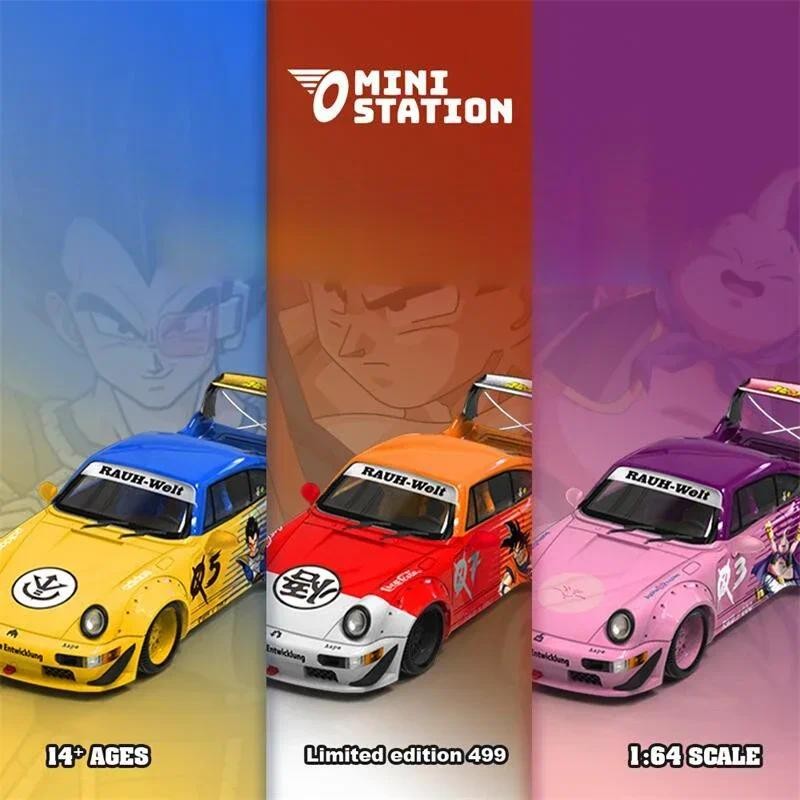 Mini Station 1:64 RWB964 Majin Buu/Vegeta/Sun Wukong Akira Toriyama ...
