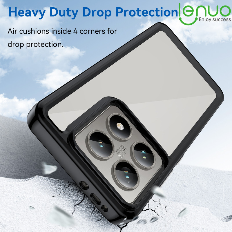 Lenuo Clear Phone Case for Xiaomi Mi 14T 13T Pro 5G Transparent Casing ...