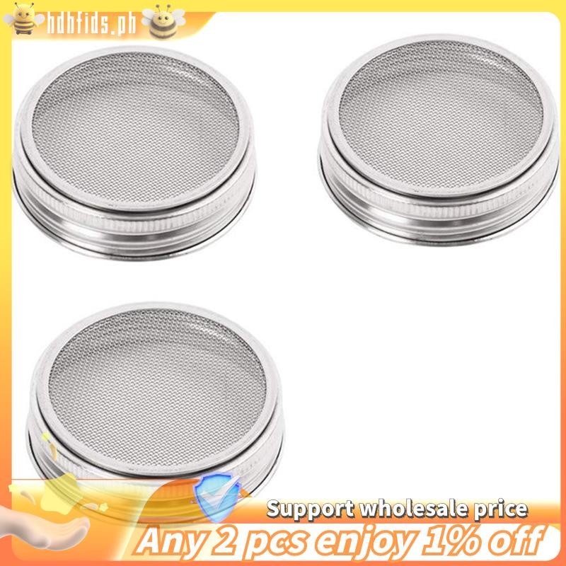 [In stock]Set Of 3 Stainless Steel Sprouting Jar Lid Kit For Superb