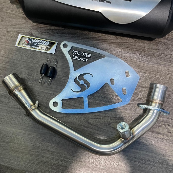 Standard Racing Exhaust SE Silver SHIJIRO Vespa Sprint Prima LX ...