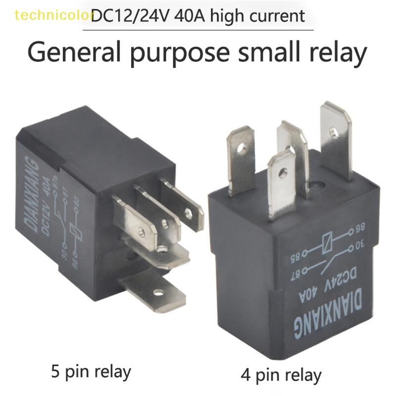 TCPH Automotive Relay 40A 12V/24V 4 Pin 5 Pin Small Waterproof Relay ...