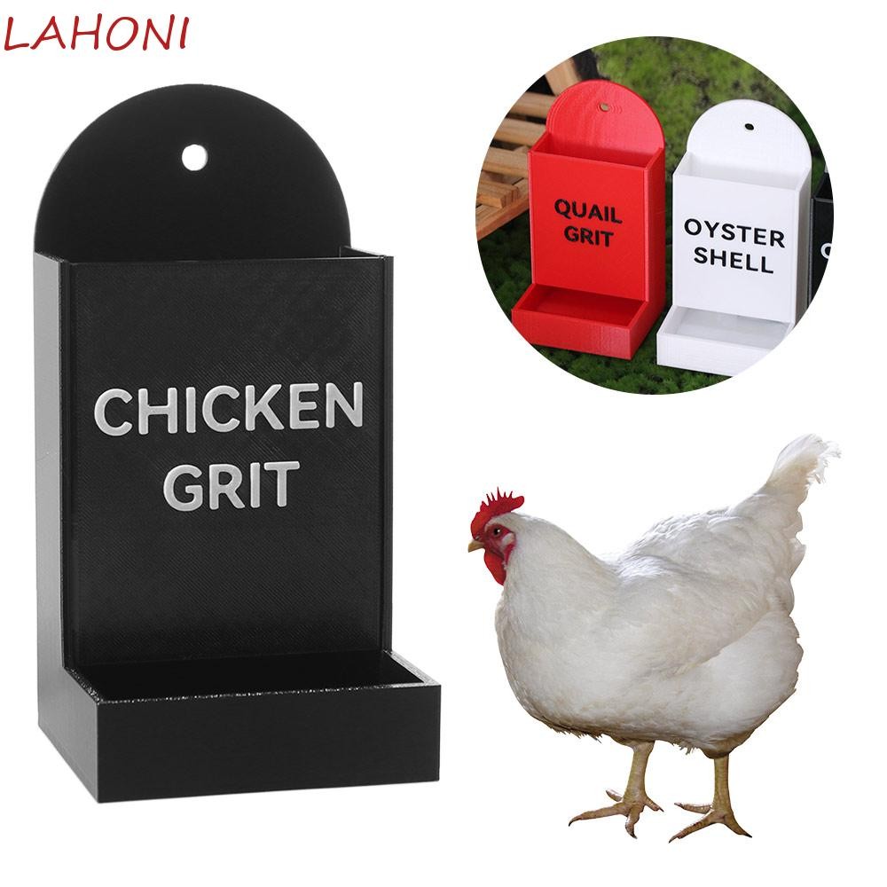 Image showcasing CURTES Chicken Feeder Trough, Hanging Creative Coop Feeding Station ...