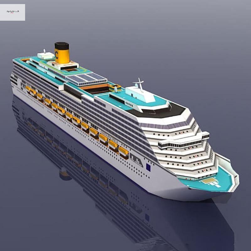 Big Cruise Ship Paper Model Cruise Ship 3D Paper Model DIY Puzzle ...