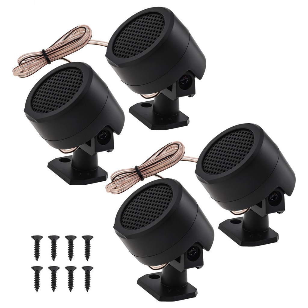 2pcs / 4pcs 500W Black High Efficiency Mini Dome Tweeter Speakers High ...
