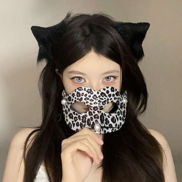 Halloween Mask Half-Face Female Bar Masquerade Masquerade Princess Live ...