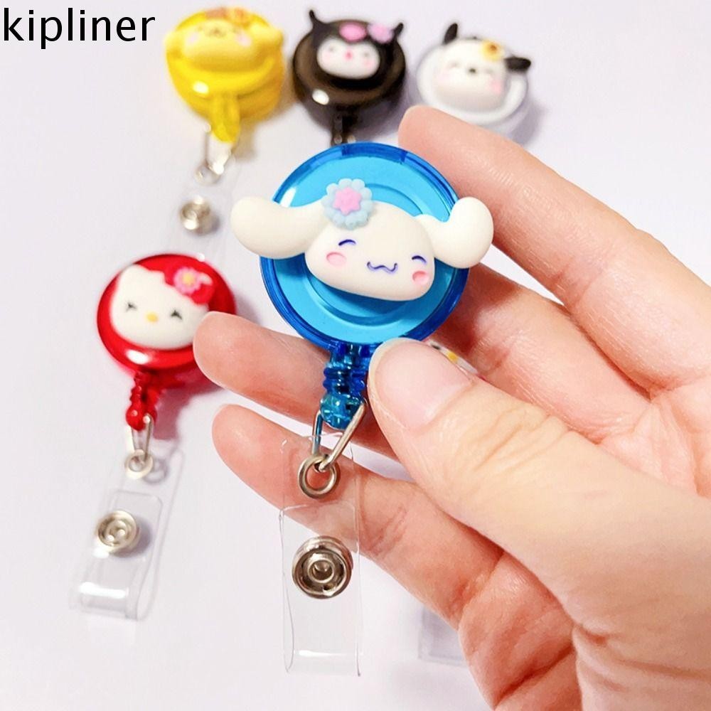 KIPLINER ID Card Holder, Cinnamoroll Pompompurin Retractable Badge Reel ...