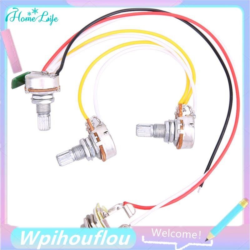 [HoME&life] 1 Set of JB Bass Guitar Wiring Harness-Prewired with 3-500k ...