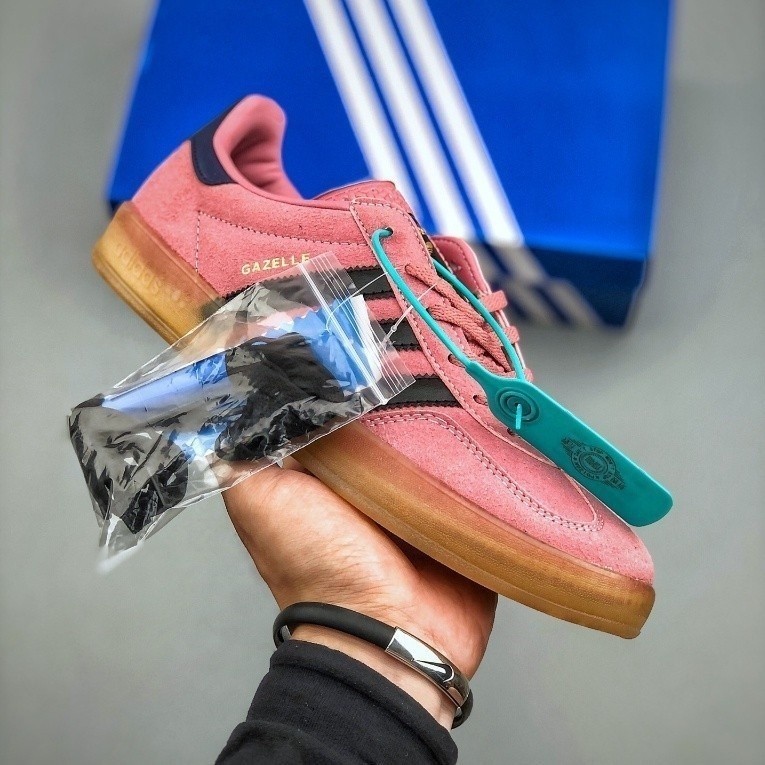 Original Gazelle indoor men and women sneakers pink Unisex suede couple