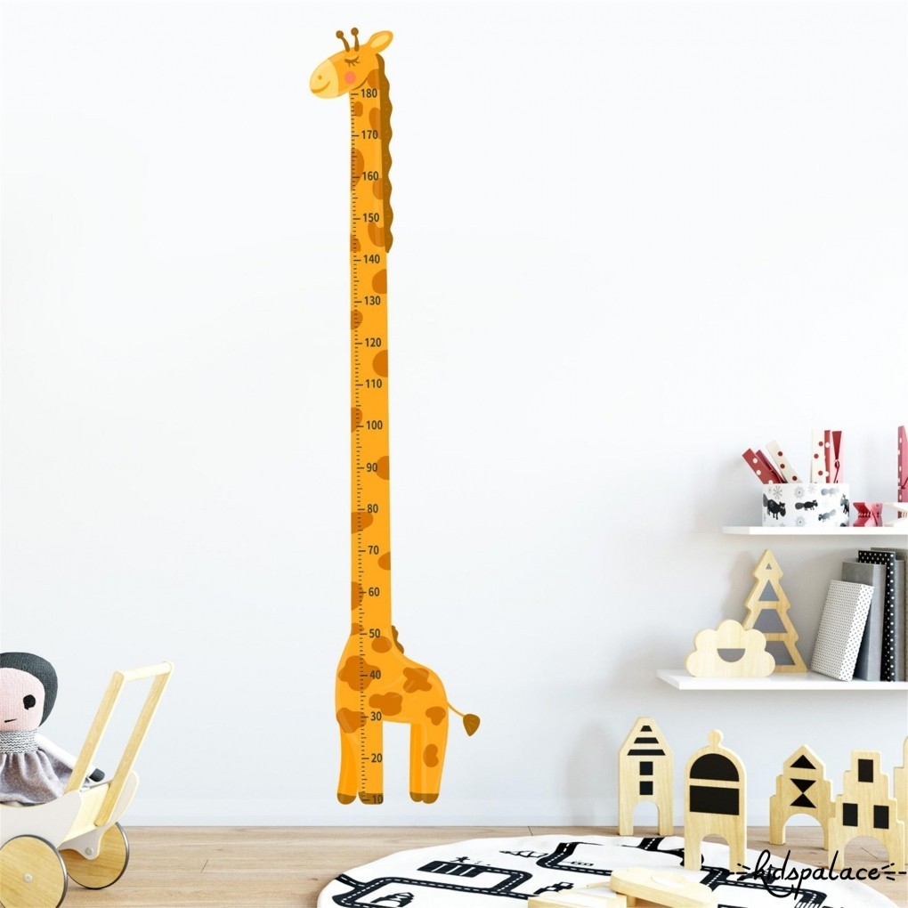 BbQ-Baby Height Growth Chart Ruler Giraffe Animals Height Tracker Ruler ...