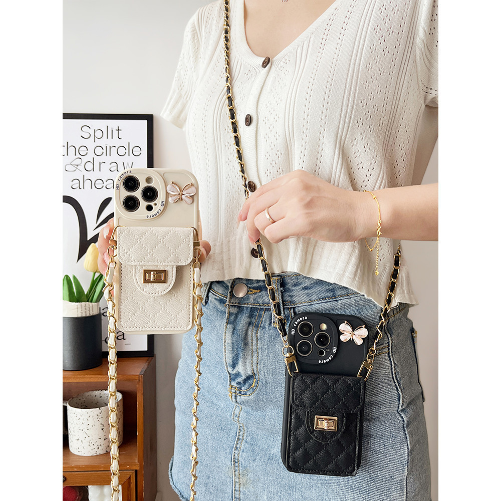 Fashion Crossbody Wallet Phone Case For iPhone 15 Promax 15 14 13 12 11 ...