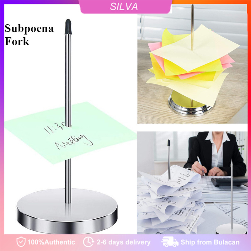 Restaurant Receipt Holder Metal Straight Rod Ticket Fork Silver Color ...