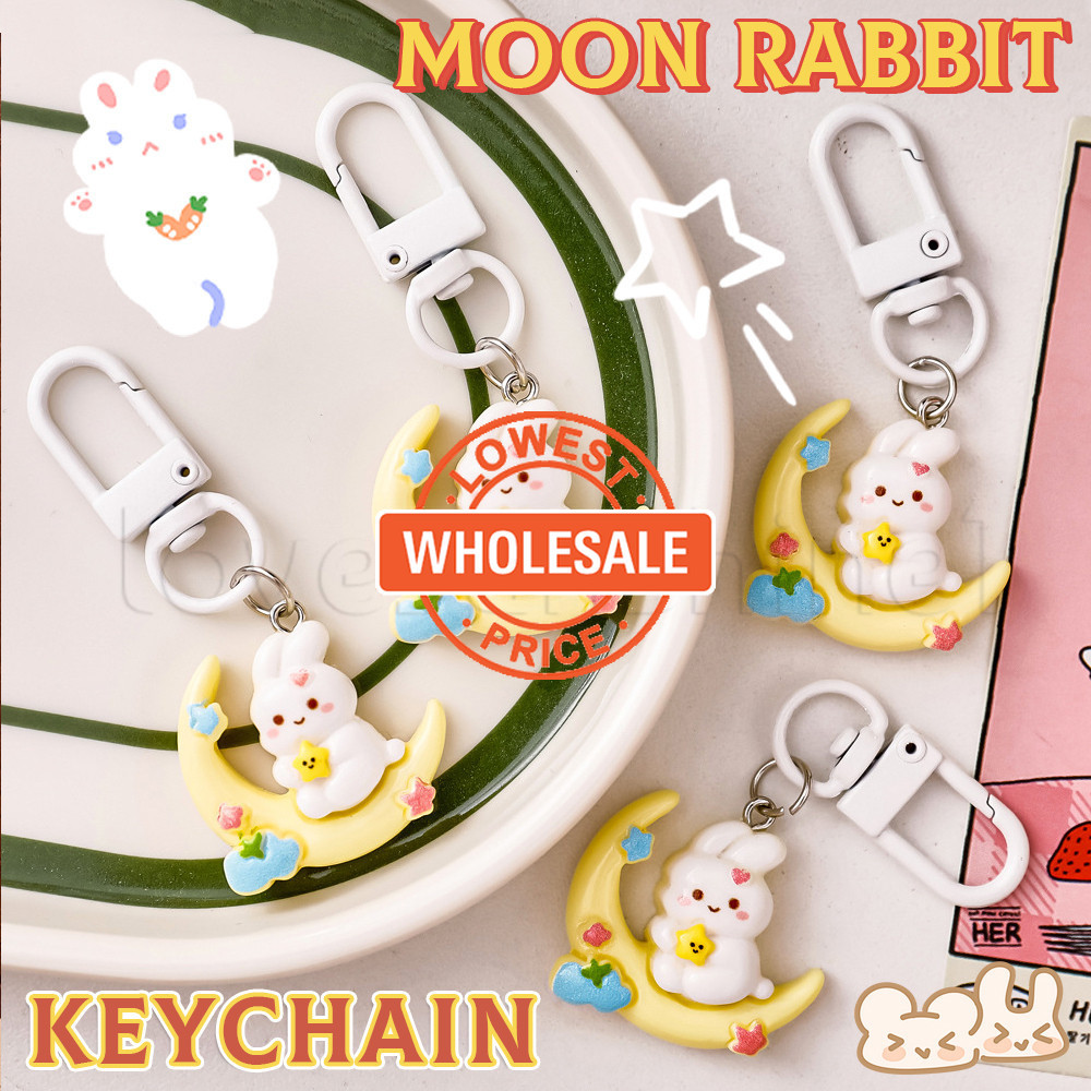 [Wholesale]Fashion, Sweet, Cute - Cartoon Moon Rabbit Keychain ...