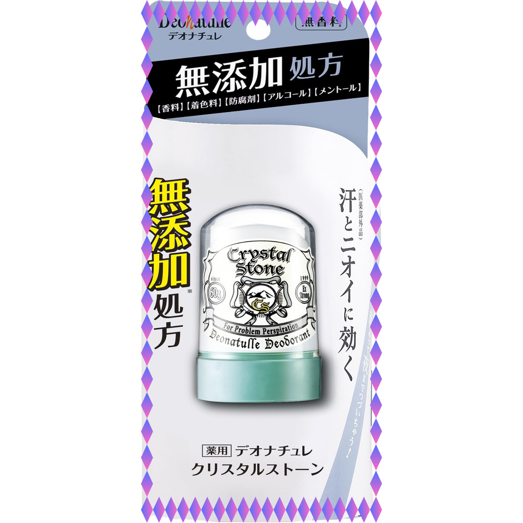 Deonatulle For WOMEN Deo-Stein 60g – Japan's Nr. 1 Kristall-Deodorant Für Sensible Haut