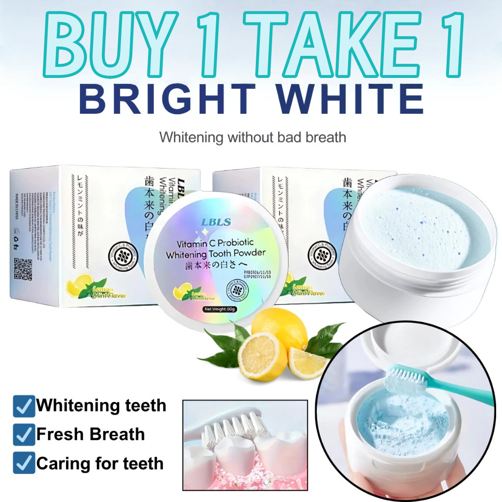 BUY 1 TAKE 1 Scoban Japanese VITAMIN C PROBIOTIC WHITENING TOOTH POWDER ...