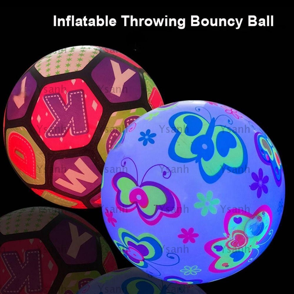 YSANH Flashing Sport Fitness Ball Multistyles 22cm Luminous Ball High 