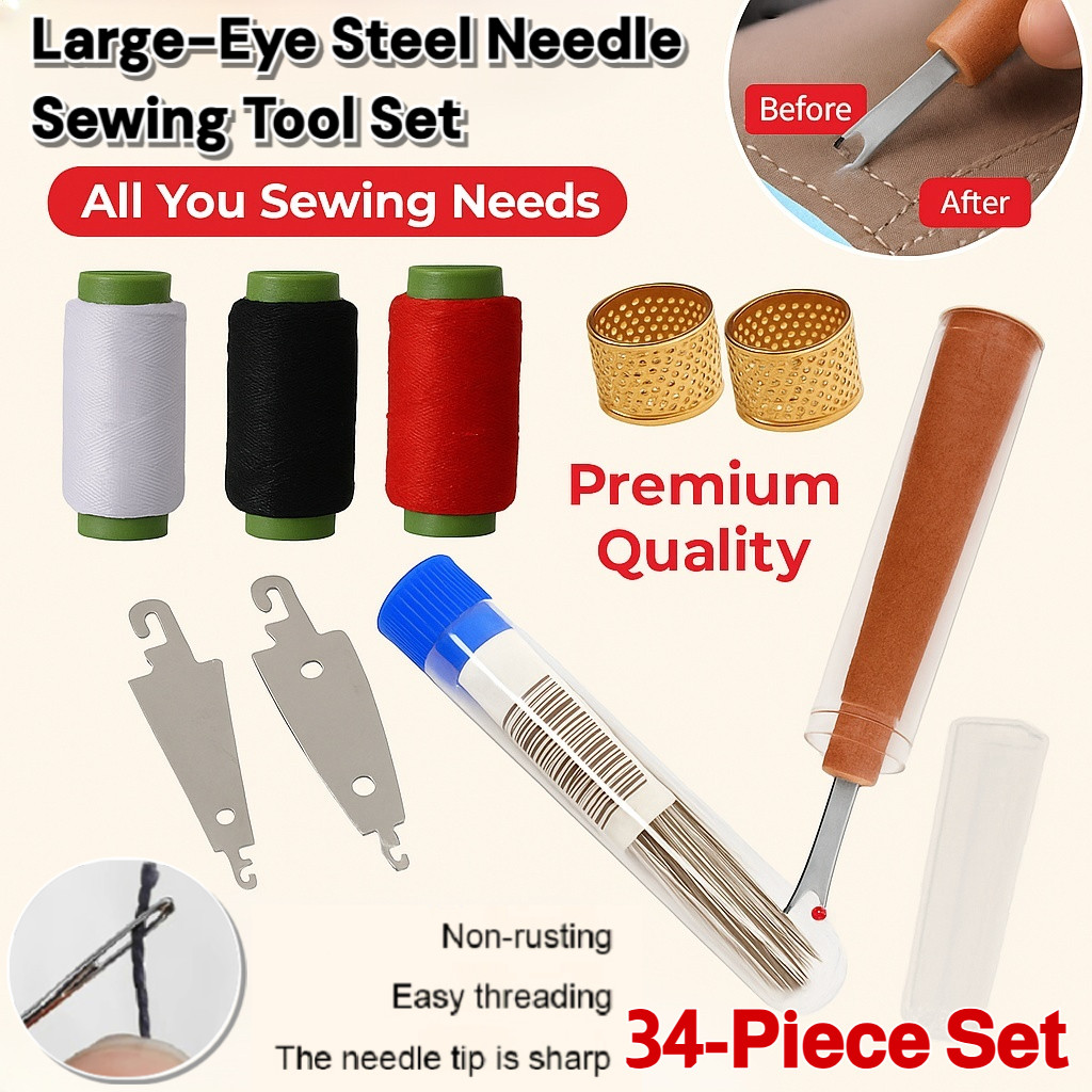 Household sewing tool set traditional hand sewing needle steel needle ...