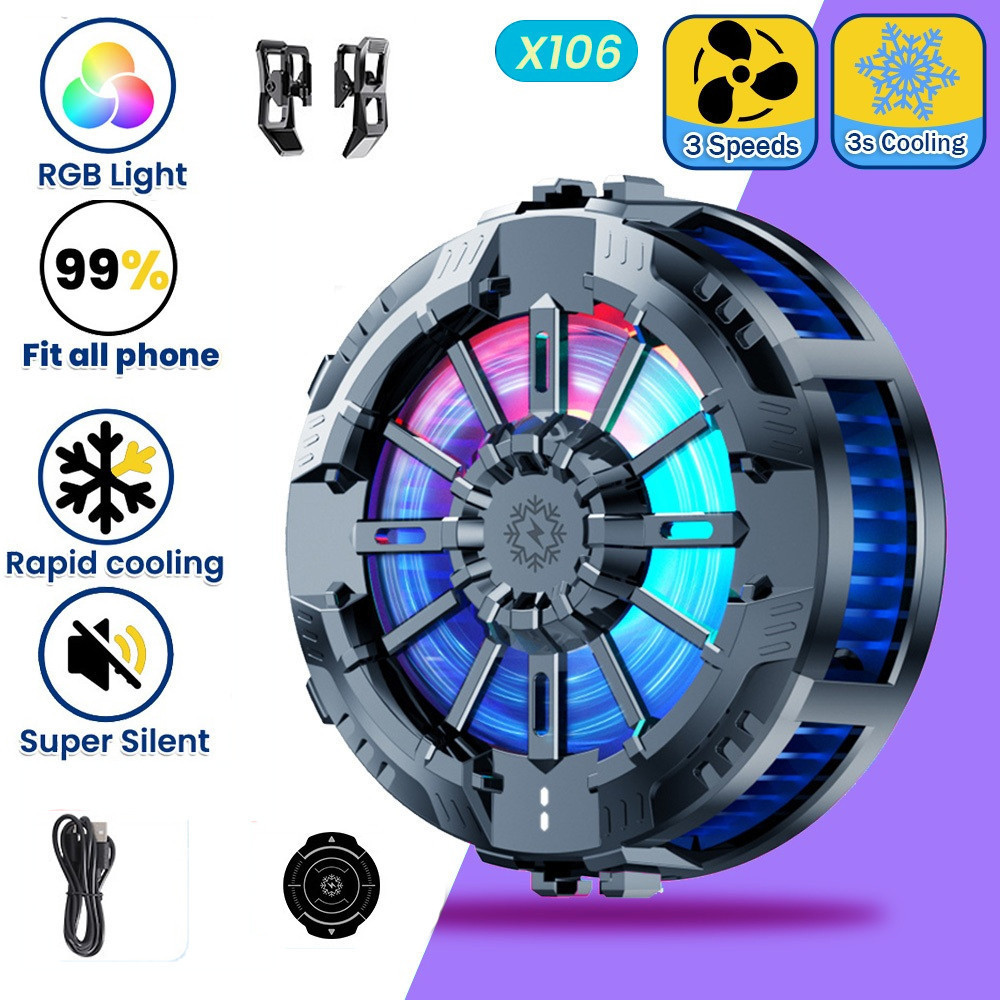 X106 Phone Cooler Holder Wireless Charging Phone radiator For iPhone ...