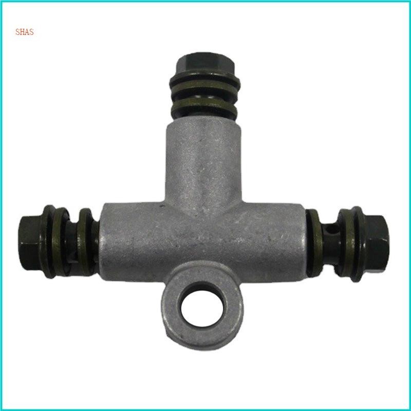 Shas Motorcycle ATV Hydraulic 3 Way Brake Oil Hose Adaptor Quality Iron