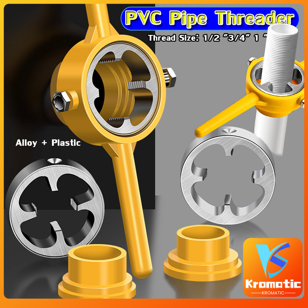 Kc PVC Pipe Threader NPT Thread Tap Die Set Plumbing PVC Thread Tool ...