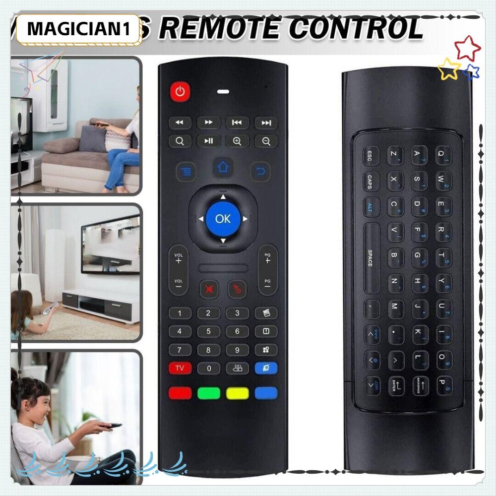 MAGICIAN1 2.4G MX3 Wireless Remote Control, Double Sided Black Remote ...