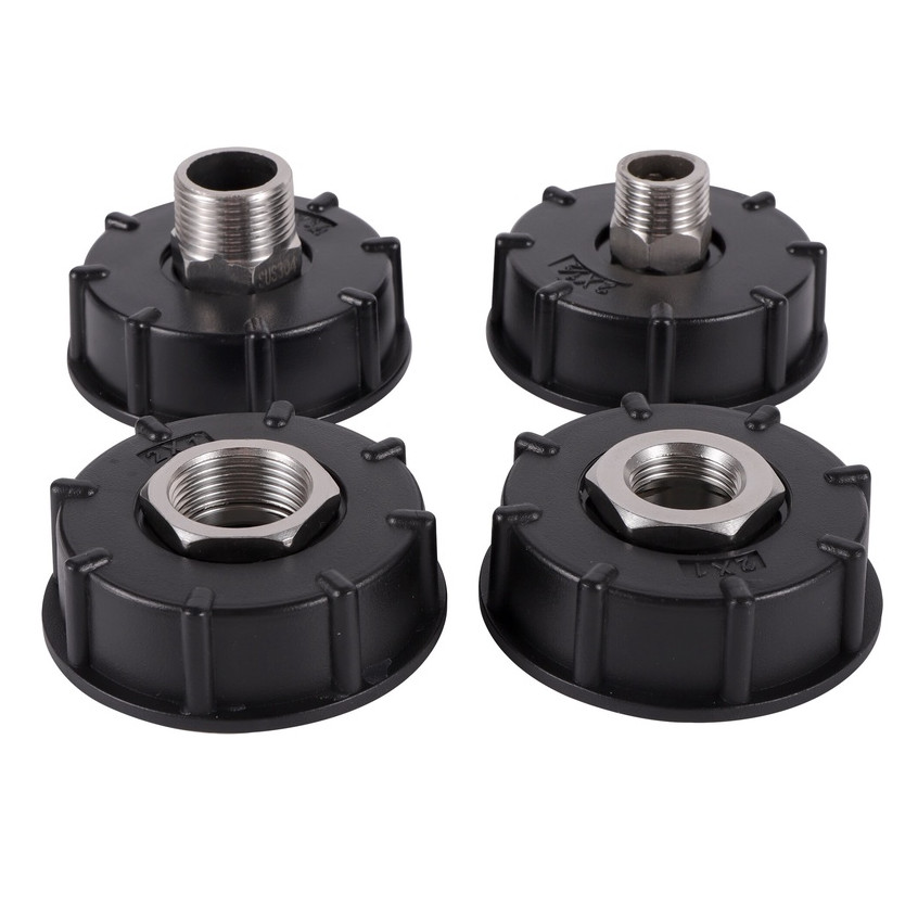S60x6 Coarse Thread IBC Water Tank Adapter 1/2