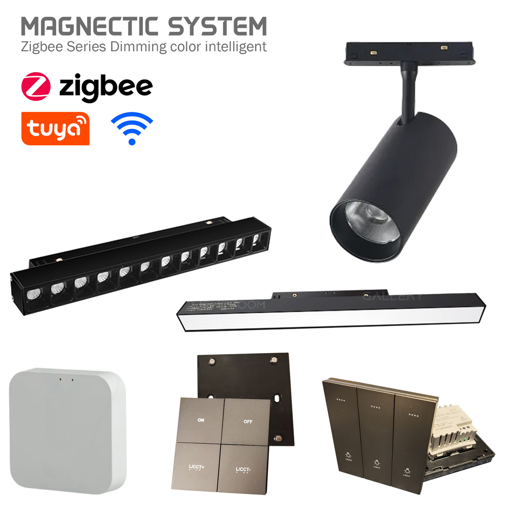 ZIGBEE MAGNETIC TRACK LIGHT DIMMABLE 3 COLOUR | Shopee Philippines