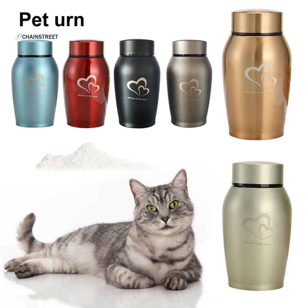[CHE] Pet Memorial Urn Easy to Clean Pet Urn Stainless Steel Pet Urn ...
