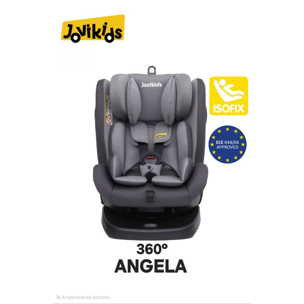 Jovikids Angela Isofix with Top Tether, 360 Degree Swivel Isofix Car ...
