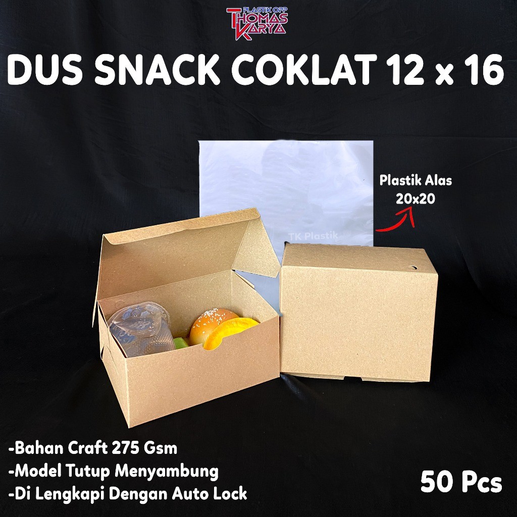 Snack Box 12x16 Plain Brown KRAFT 275gsm / Plain Fried Risoles Bread ...