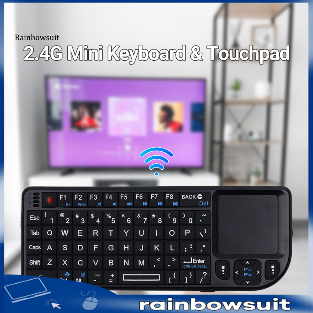 [RB] with Touchpad RF Wireless Keyboard Computer Accessories 24G Silent ...