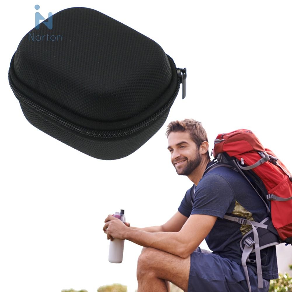 MyGadget Portable Carrying Hard Case For Earphones - Small Protective Storage Box With Mesh Pocket - Bag For Headphones, Earbuds, USB Sticks - Blue