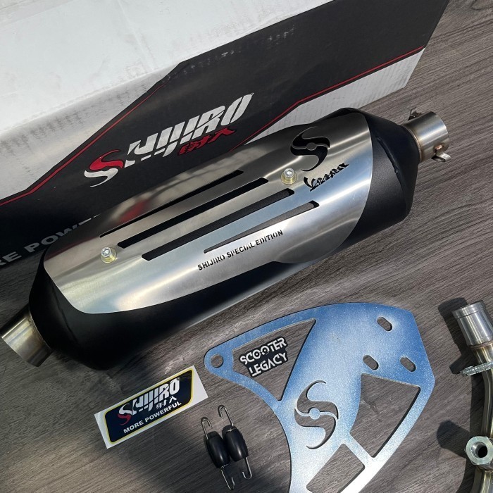Standard Racing Exhaust SE Silver SHIJIRO Vespa Sprint Prima LX ...
