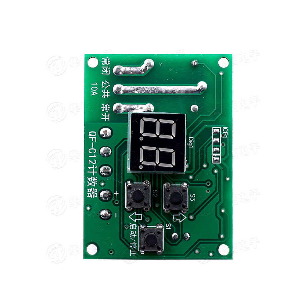 Counter Module with Relay Output 2 Digit Display Processing Counting ...