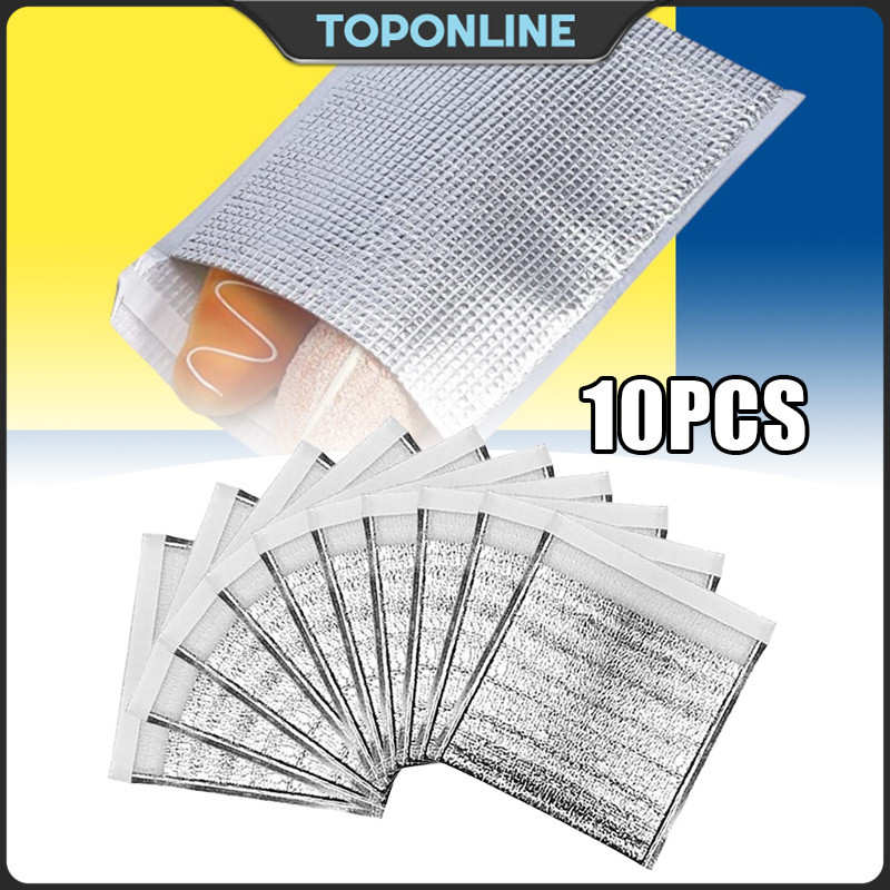 10Pcs Thermal Insulation Aluminum Foil Bag Disposable Frozen Food ...