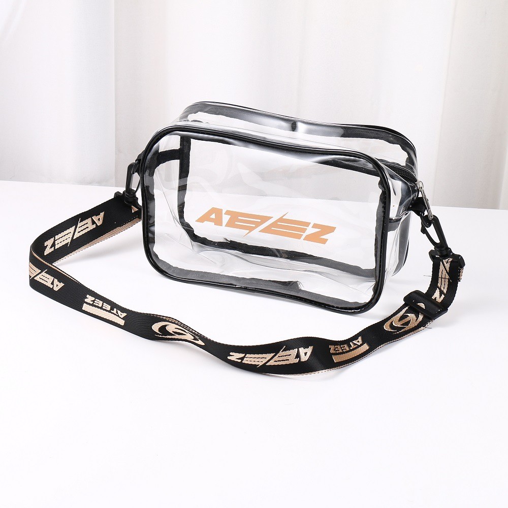 kpop idol ATEEZ Transparent PVC Shoulder Bag Crossbody Bag Fans