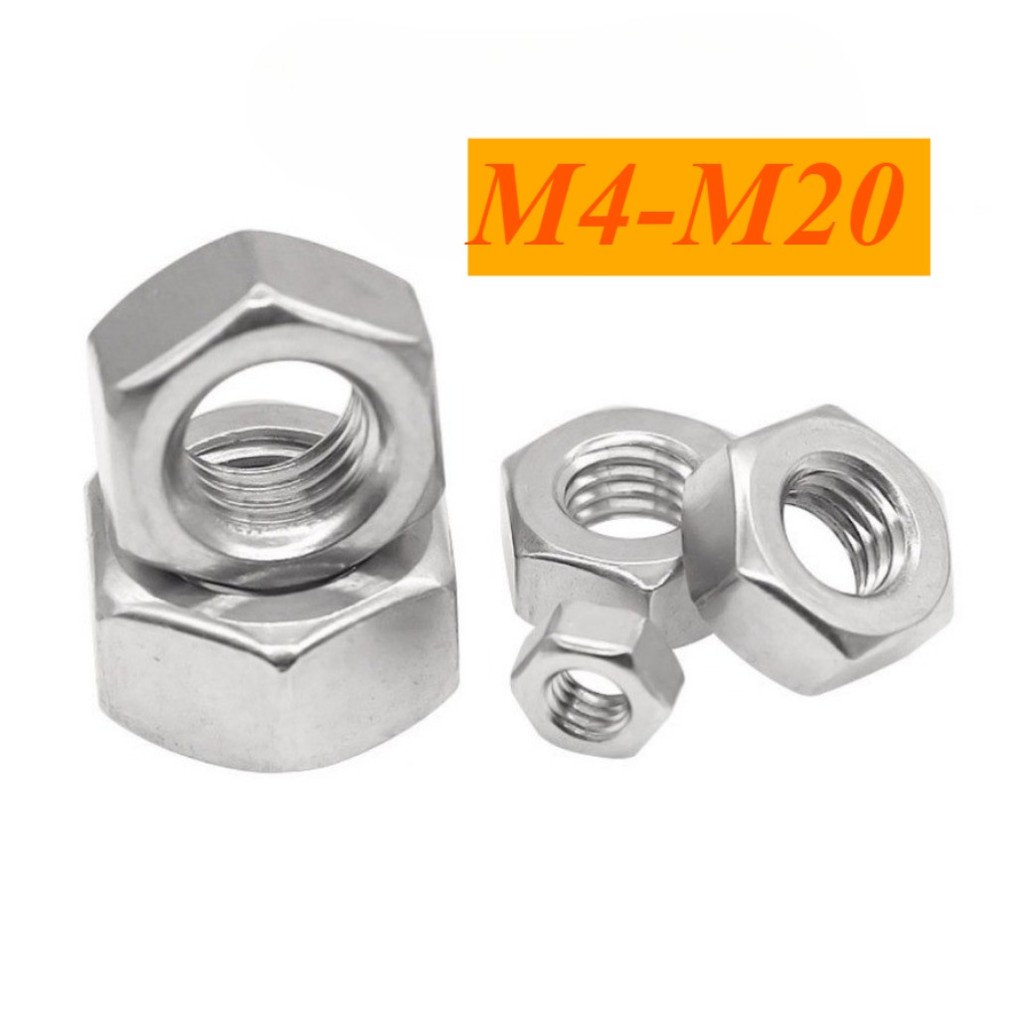 304 Stainless Steel Reverse Thread Left-hand Reverse Thread Hex Nut M4 ...