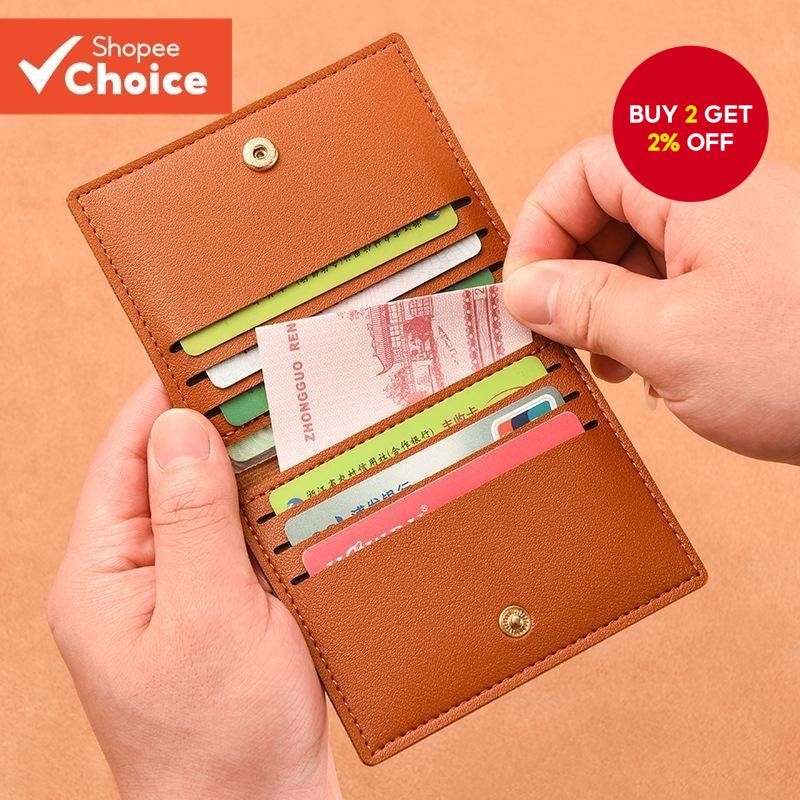 Slim RFID Card Holder - Ultra Thin ID Wallet - Men's Minimalist License ...