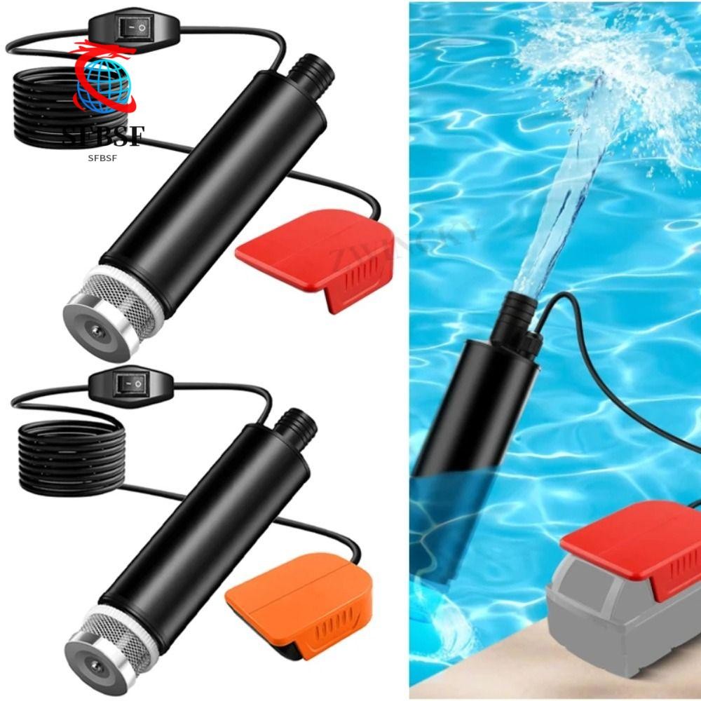 SFBSF Battery Powered Pump, 18V Submersible Design Submersible Water ...