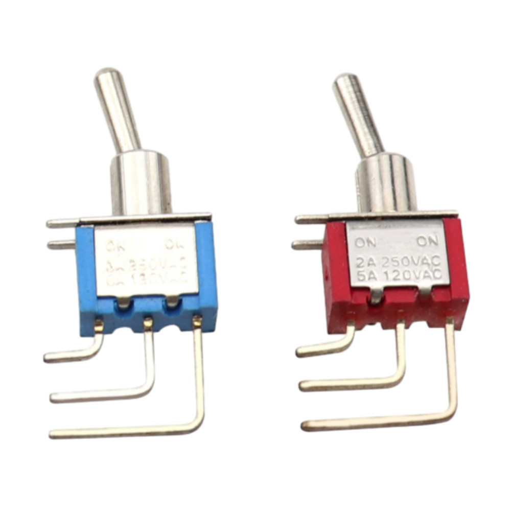 5PCS MTS-102/C4 Bent Foot 3-pin 2-position Toggle Switch Electronic ...