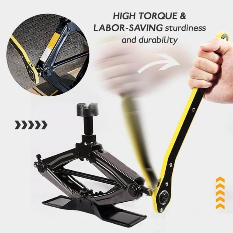 Auto Labor-Saving Jack Ratchet Wrench with Long Handle Car Jack Repair ...