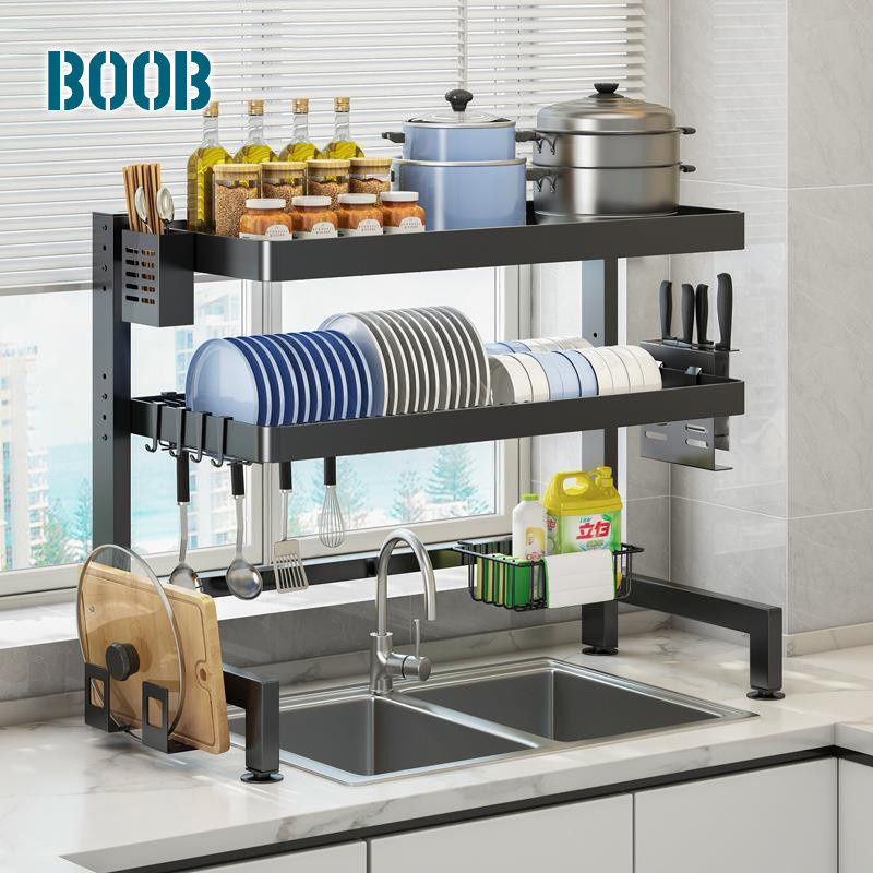 BOOB Dish Rack Kitchen Organizer Dish Drainer Rack Kitchen Organizer ...