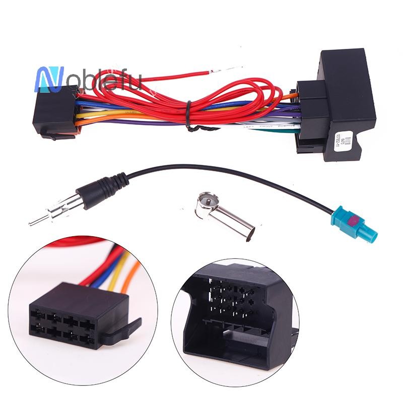 [Noblefu] 1 Set Auto DIY Accessories Car Stereo FM Audio ISO Wiring